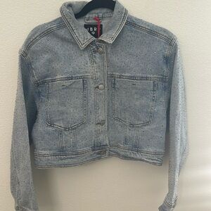 Boot Barn VBET Bling Cropped Jean Jacket